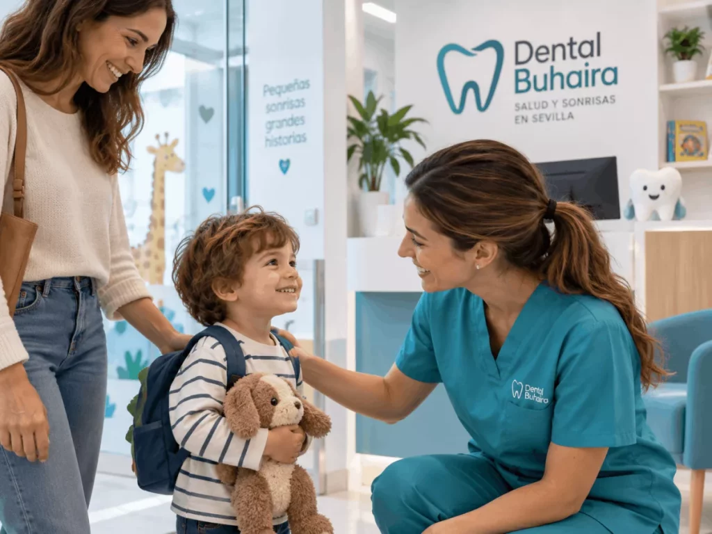 Primera visita de un niño a odontopediatría en Sevilla